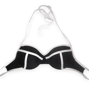 Xhilaration Black and White Bikini Top size medium